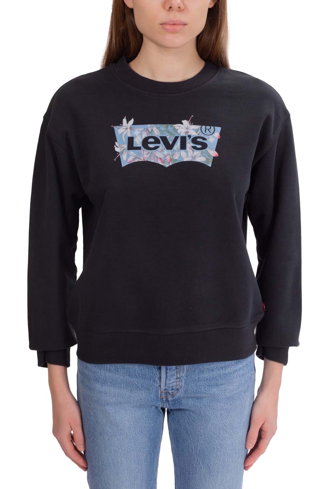 LEVI'S - Women's sweatshirt with floral logo-5