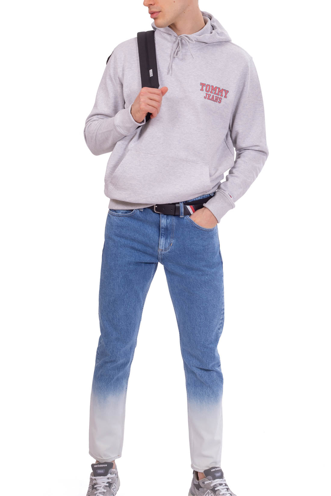 TOMMY JEANS - Miesten regular huppari boldilla logolla - Koko XXL
