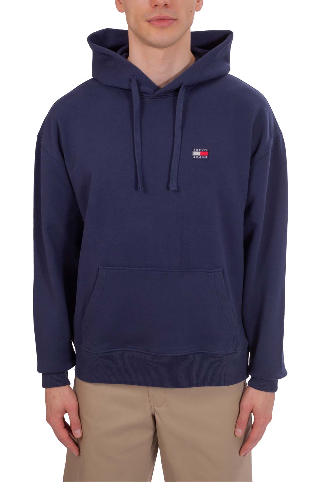 TOMMY JEANS - Men's relaxed hoodie with logo patch  - Size S-1
