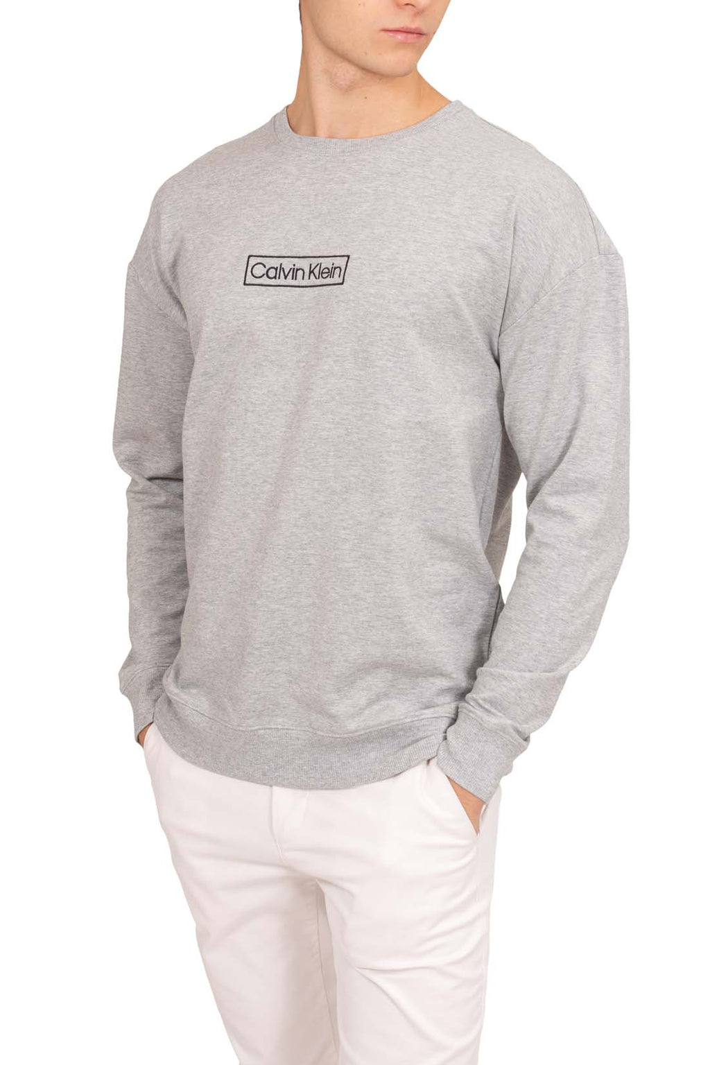 CALVIN KLEIN - Men's relaxed crewneck sweatshirt-7