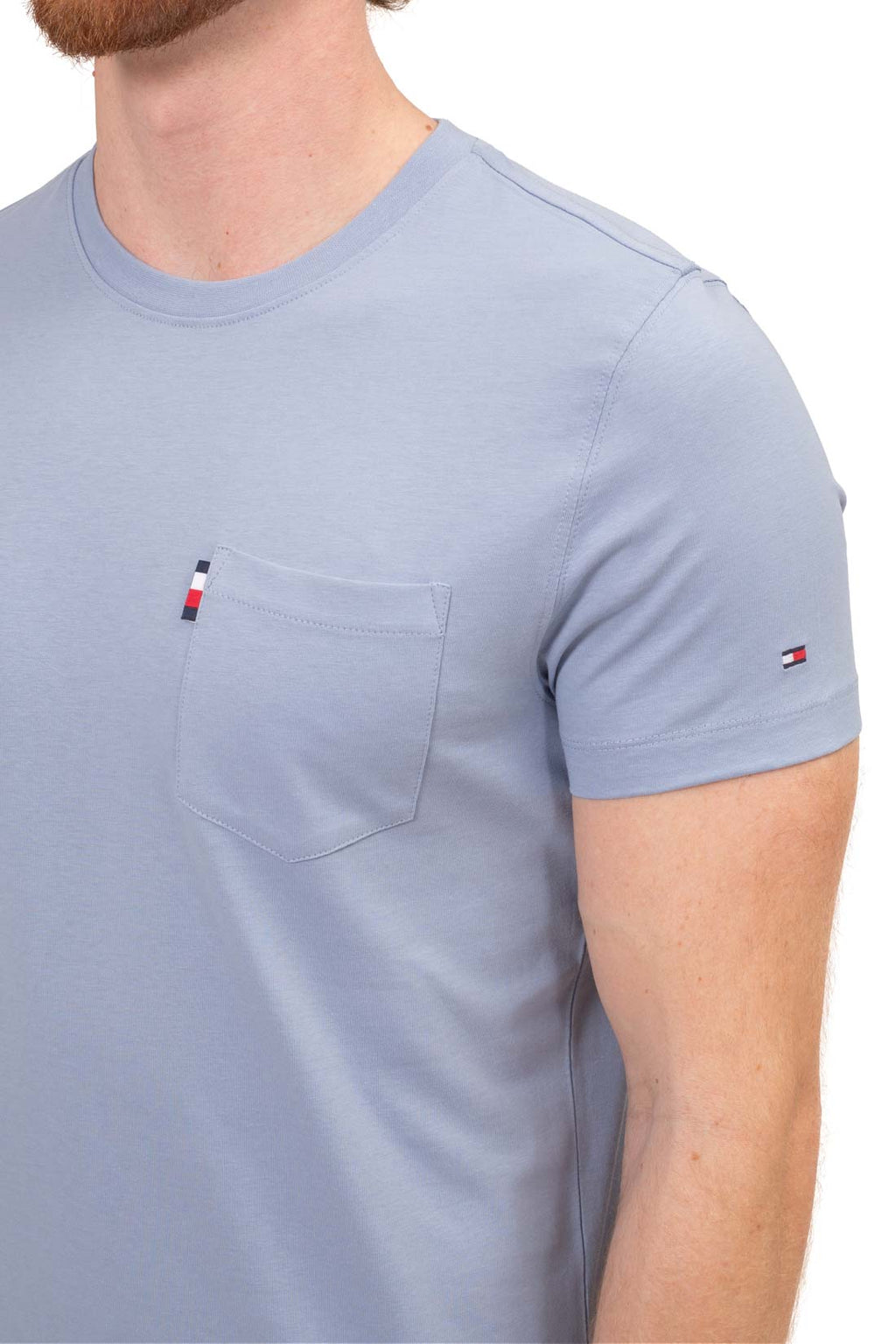 TOMMY HILFIGER - Men's slim T-shirt with patch pocket-2