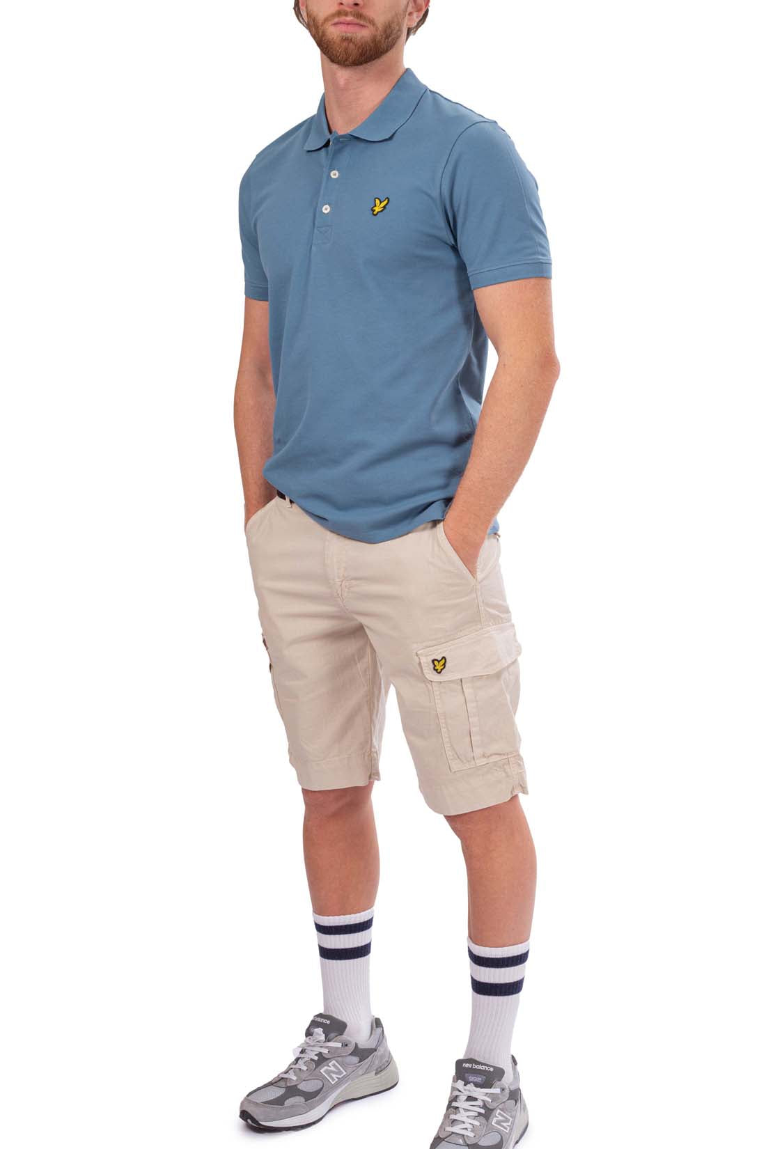 LYLE & SCOTT - Men's regular plain polo shirt with logo-3
