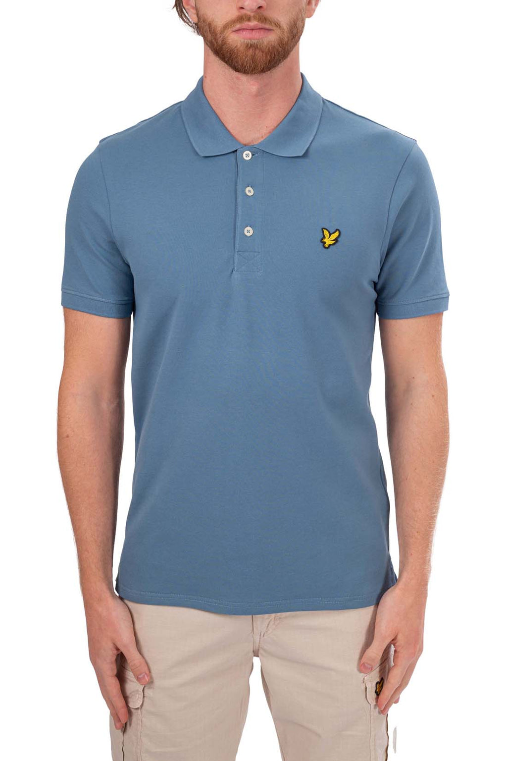 LYLE & SCOTT - Men's regular plain polo shirt with logo-1