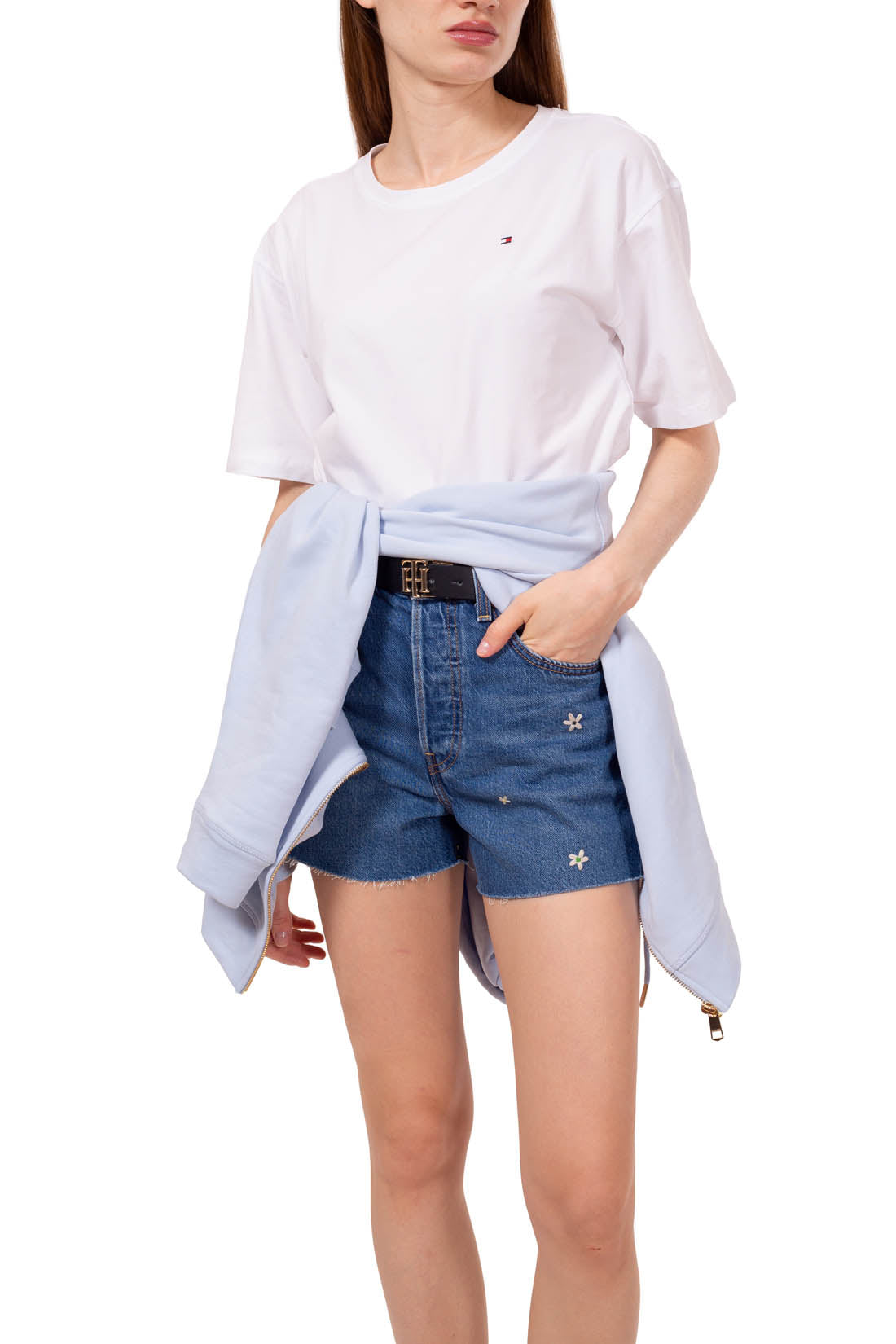 TOMMY HILFIGER - Women's relaxed basic T-shirt-3