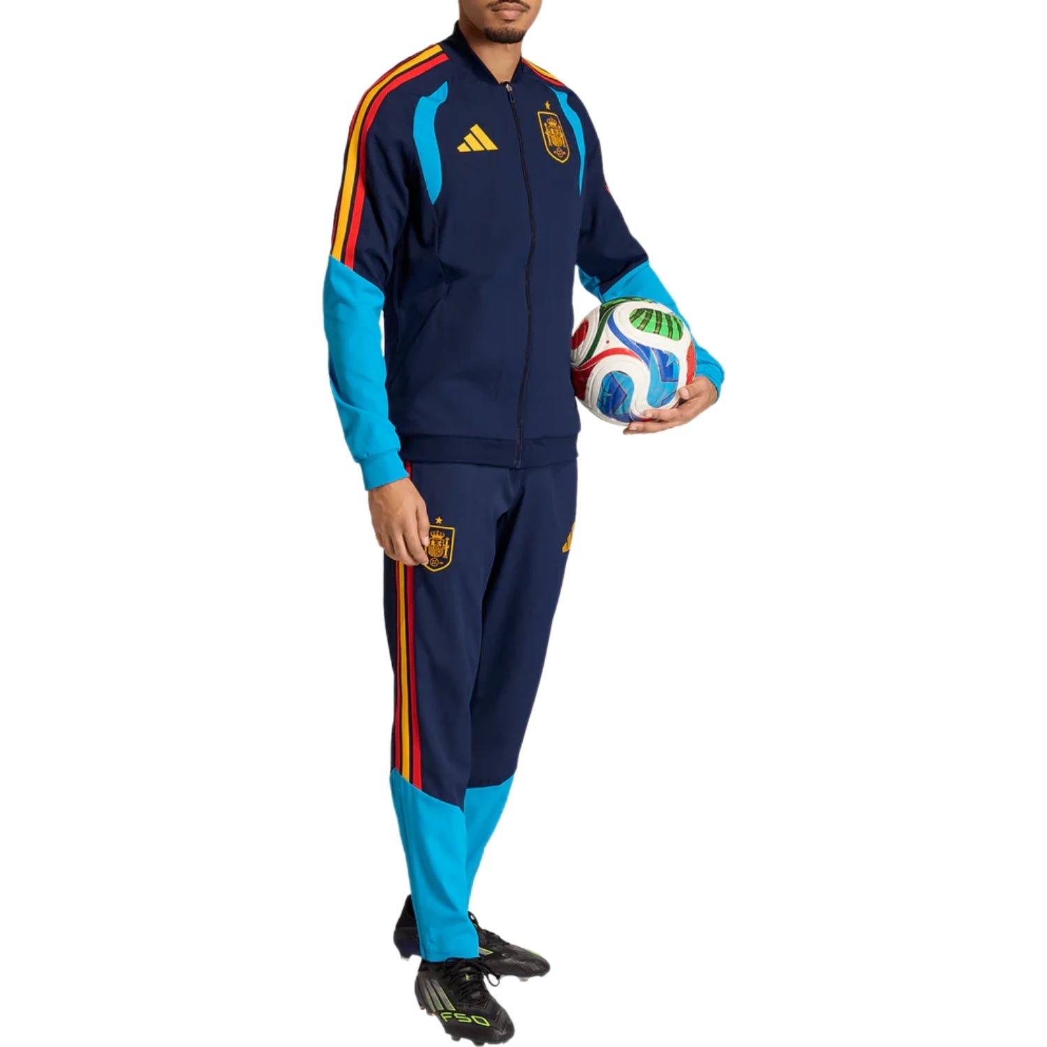 Spain navy training presentation soccer tracksuit 2026/27 - Adidas-2
