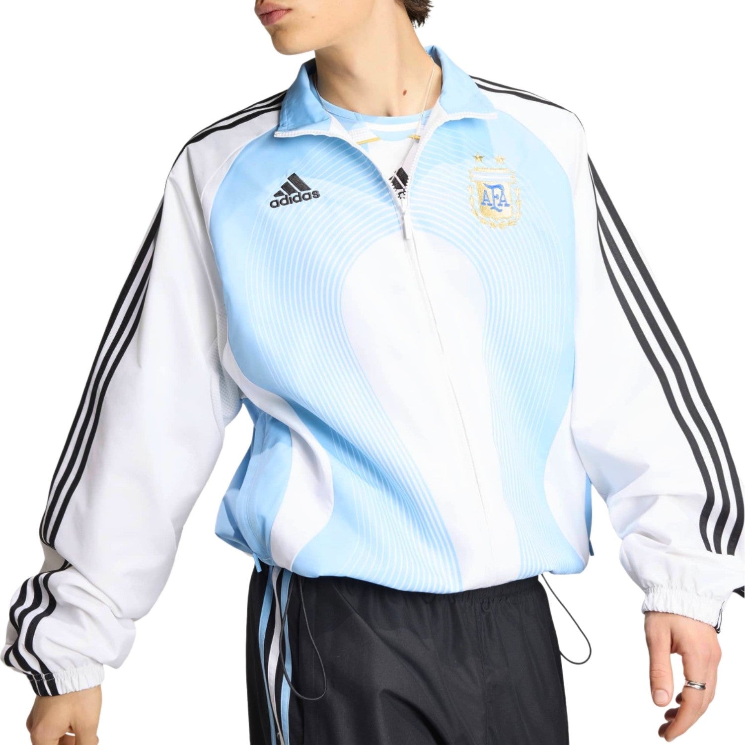 Argentina light blue Retro presentation Soccer tracksuit 2026 - Adidas-3